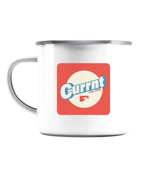 CURRNT Circle - Emaille Tasse (Silber)