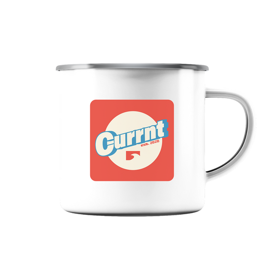 CURRNT Circle - Emaille Tasse (Silber)