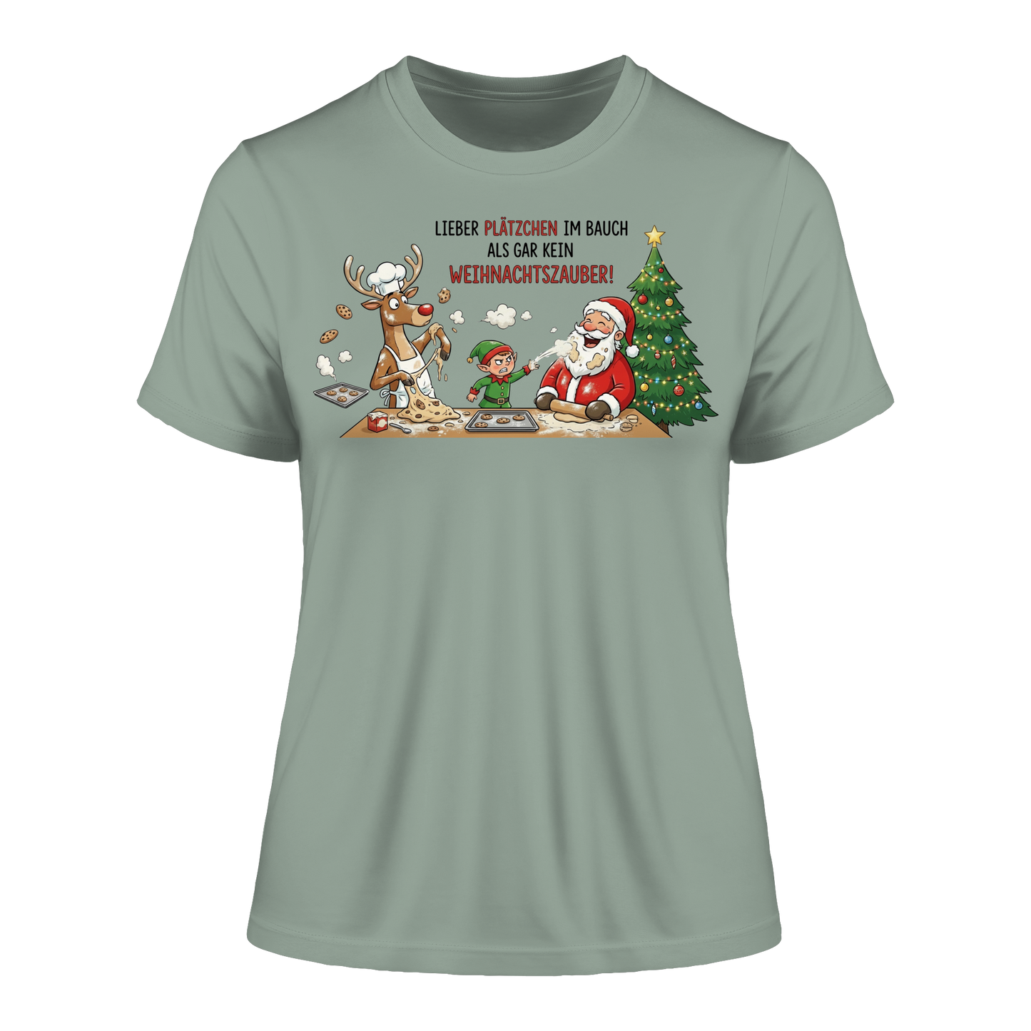 Weihnachtszauber - Fitted Ladies Organic Shirt