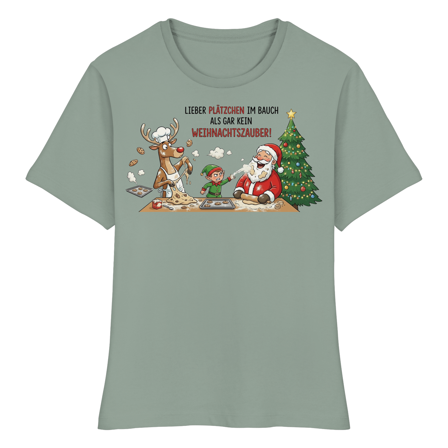 Weihnachtszauber - Fitted Ladies Organic Shirt